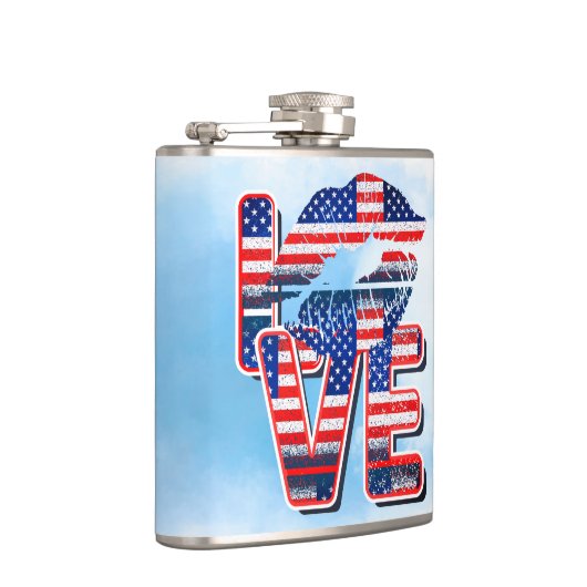 Vinylwikkel, 6 oz. Kolf Heupfles (Rechts)