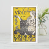 Vio-Violet Parfum Fine Art Feestdagenkaart (Staand voorkant)