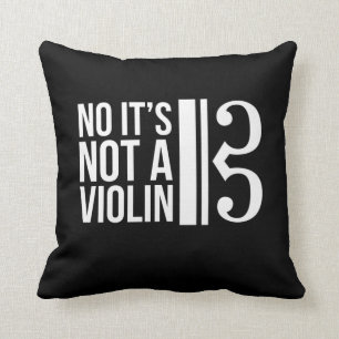 Viola Alto Clef Musician Humor geen Violin Kussen