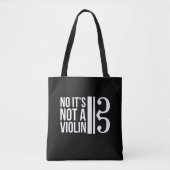 Viola Alto Clef Musician Humor geen Violin Tote Bag (Voorkant)