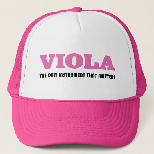 Viola Attitude Music Gift Trucker Pet (Voorkant)