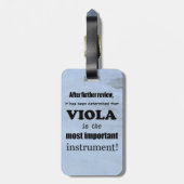 Viola belangrijkste instrument bagagelabel (Achterkant verticaal)