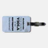 Viola belangrijkste instrument bagagelabel (Achterkant horizontaal)