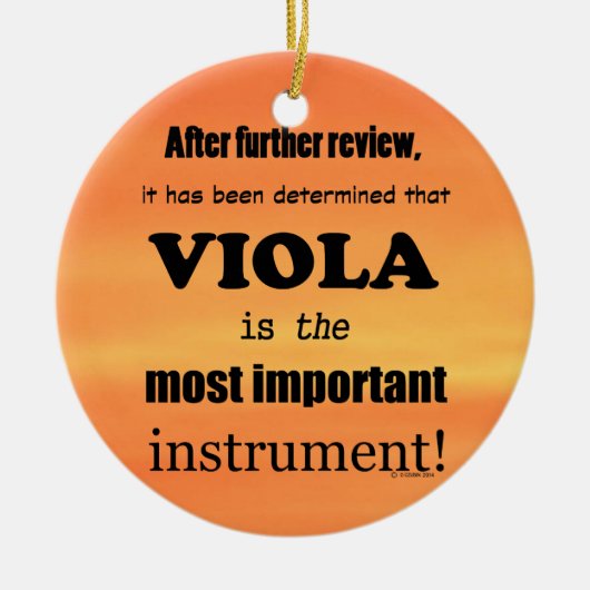 Viola belangrijkste instrument keramisch ornament (Voorkant)