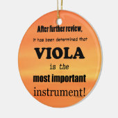 Viola belangrijkste instrument keramisch ornament (Links)