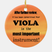 Viola belangrijkste instrument keramisch ornament (Achterkant)