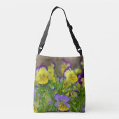 Viola Bloem Crossbody Tas (Achterkant)