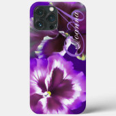 Viola bloem paarse naam Case-Mate iPhone case (Achterkant)
