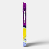 Viola bloemen drijvend in vogelbad met dauw 2 Case-Mate iPhone case (Achterkant / Links)