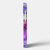 Viola bloemen drijvend in vogelbad met dauw Case-Mate iPhone case (Achterkant / Links)