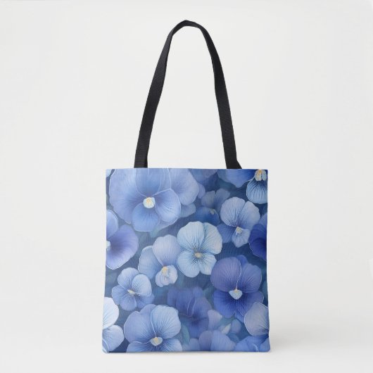 Viola blue tote bag (Voorkant)