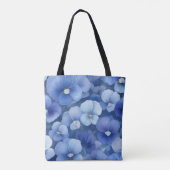 Viola blue tote bag (Achterkant)