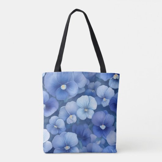 Viola blue tote bag (Achterkant)