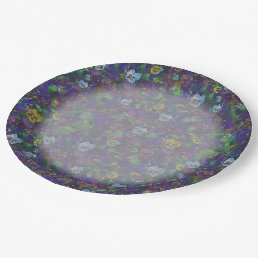 Viola Borden [paars] Papieren Bordje (Gekanteld)