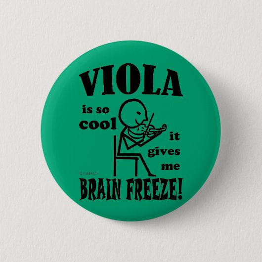 Viola Brain Freeze Ronde Button 5,7 Cm (Voorkant)