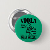 Viola Brain Freeze Ronde Button 5,7 Cm (Voorkant /achterkant)