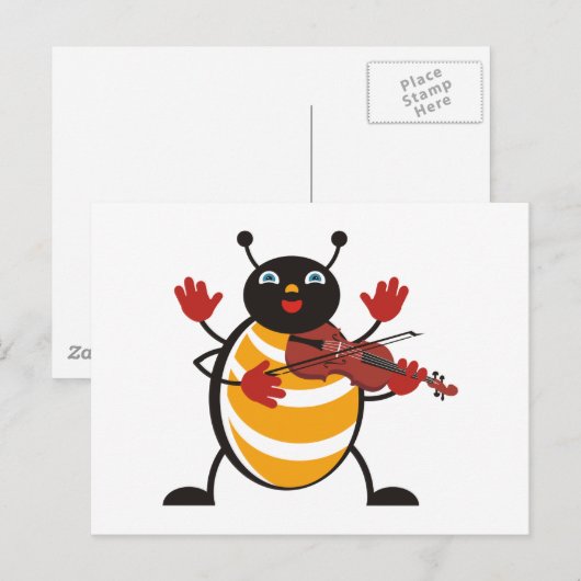 Viola Bug Briefkaart (Voorkant / Achterkant)