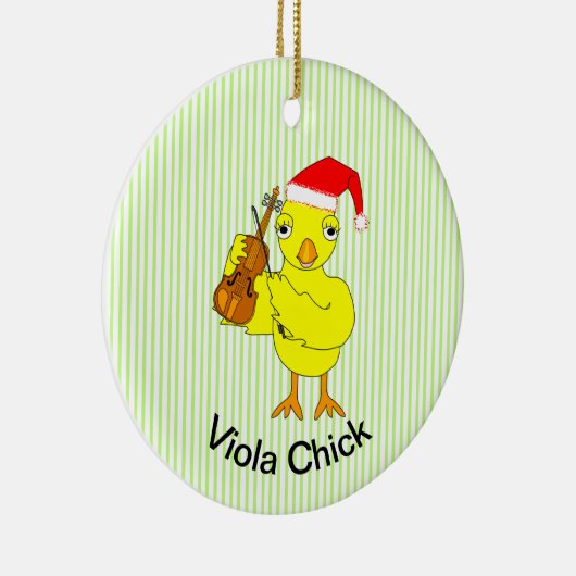 Viola Chick Keramisch Ornament (Rechts)