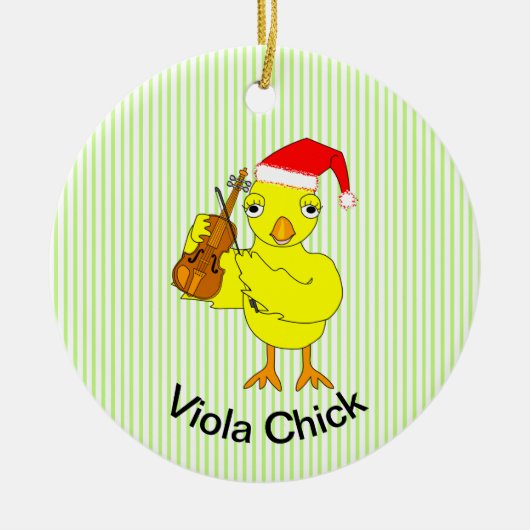 Viola Chick Keramisch Ornament (Voorkant)