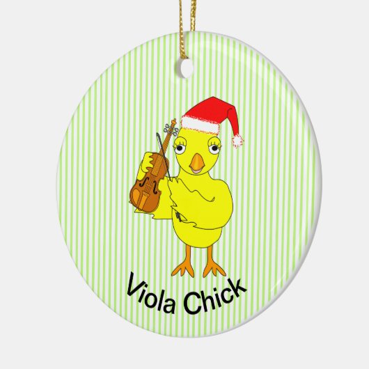 Viola Chick Keramisch Ornament (Links)