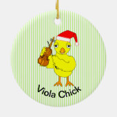 Viola Chick Keramisch Ornament (Achterkant)
