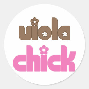 Viola Chick Ronde Sticker