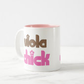 Viola Chick Tweekleurige Koffiemok (Voorkant links)