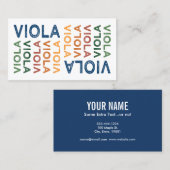 Viola Colorful Visitekaartje (Voorkant / Achterkant)