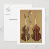 Viola da Gamba, of bass viol, door Joachim Tielke  Briefkaart (Voorkant / Achterkant)