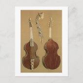 Viola da Gamba, of bass viol, door Joachim Tielke  Briefkaart (Voorkant)