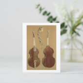 Viola da Gamba, of bass viol, door Joachim Tielke  Briefkaart (Staand voorkant)