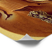 Viola d'Amore, 18e eeuw, uit 'Musical Instrum' Poster (Hoek)