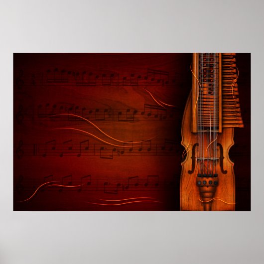 Viola de Teclas (Nyckelharpa) Poster (Voorkant)