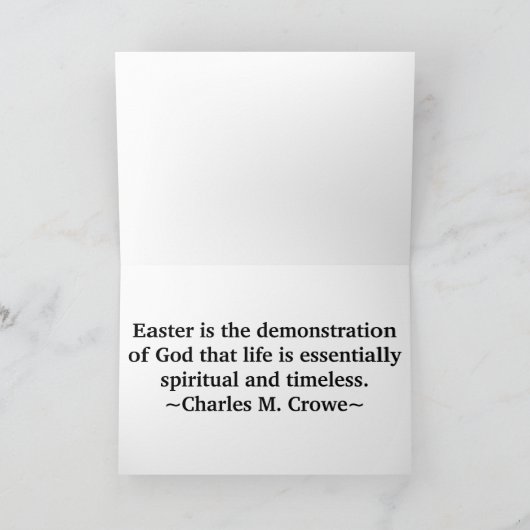 Viola Easter Kaart (groot lettertype) (Binnen)