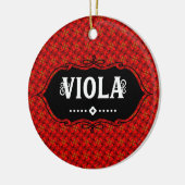 Viola Embleem Keramisch Ornament (Links)