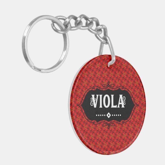 Viola Embleem Sleutelhanger (Voorkant Links)