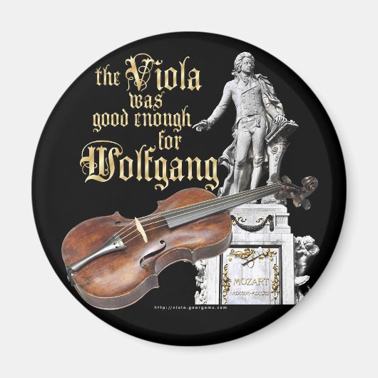 Viola en Mozart Magneet (Voorkant)
