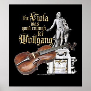 Viola en Mozart Poster