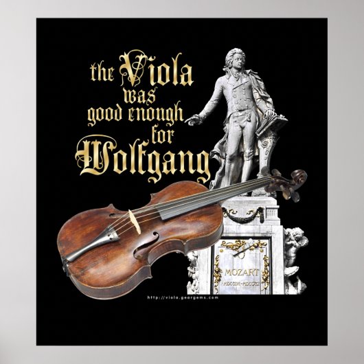 Viola en Mozart Poster (Voorkant)