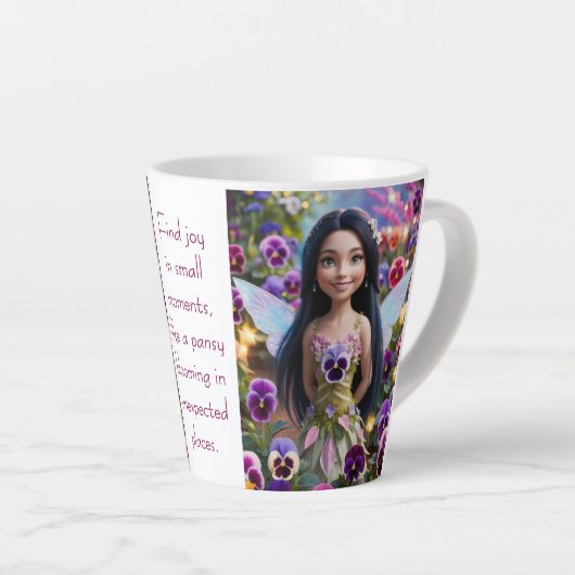 Viola Feeënsterretje Latte Mok (Rechterhoek)