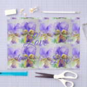  Viola Flower Floral Paars Pattern Love Tissuepapier (Craft)