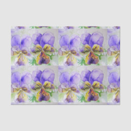  Viola Flower Floral Paarse Patroon Viola's Tissuepapier