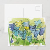 Viola Flowers Spring Garden Johnny springt op Viol Briefkaart (Voorkant / Achterkant)