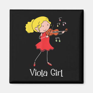 Viola Girl - Violist Symphony Band Jazz Music Love Magneet