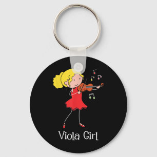 Viola Girl - Violist Symphony Band Jazz Music Love Sleutelhanger