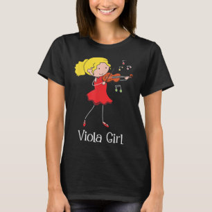 Viola Girl - Violist Symphony Band Jazz Music Love T-shirt