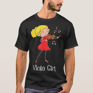 Viola Girl - Violist Symphony Band Jazz Music Love T-shirt