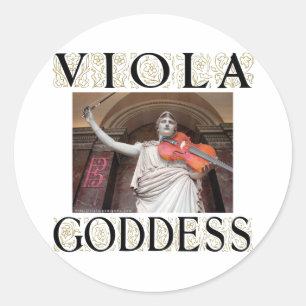 Viola Goddess Ronde Sticker