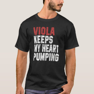 Viola houdt m'n hartsprankelende Viola Mannen vrou T-shirt