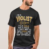Viola - Im A Violist T-shirt (Voorkant)